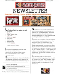 the front page of a newsletter for a church in california