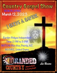 a poster for the country gospel show