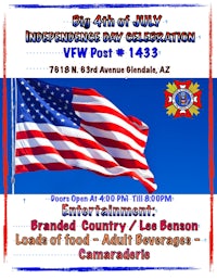 a flyer for the 4th of july celebration